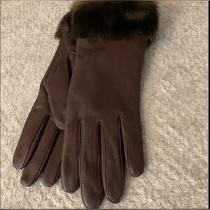 Black or Brown Leather gloves